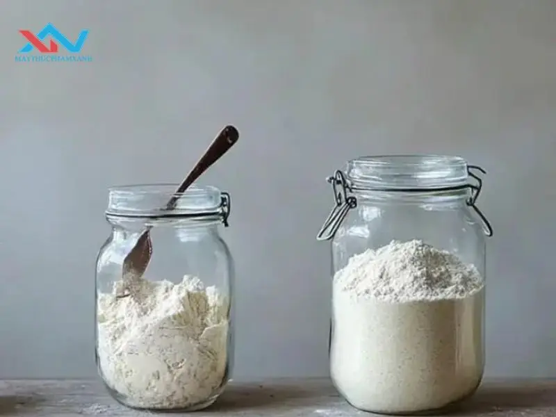 cách trộn bột không bị vón cục