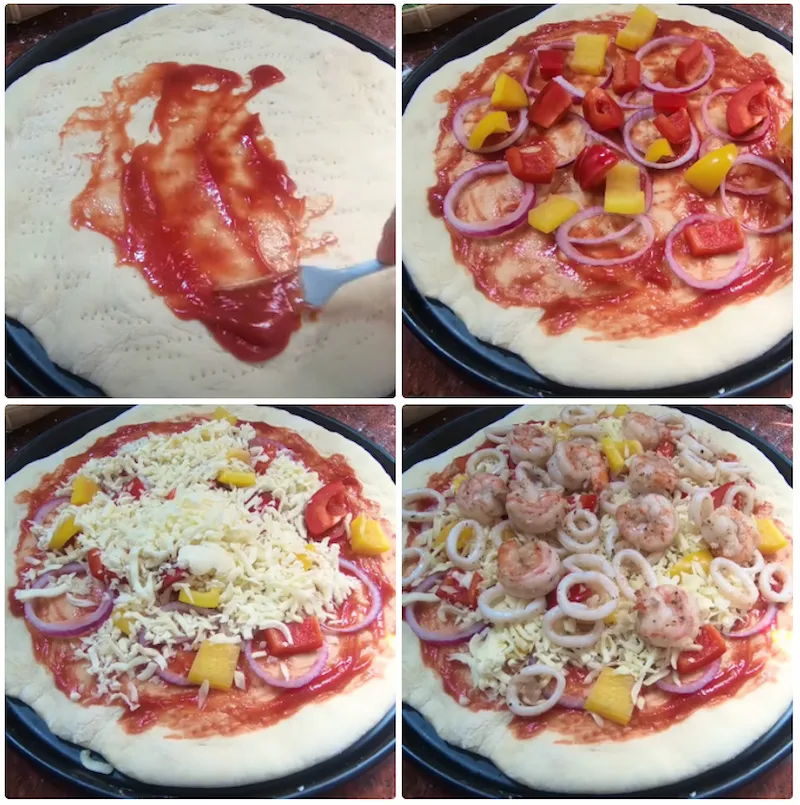 cách làm pizza hải sản cách làm pizza hải sản