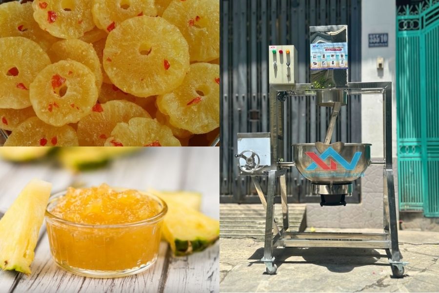 Top 3 Chảo Sên Mứt Dứa Công Nghiệp Tại Máy Thực Phẩm Xanh