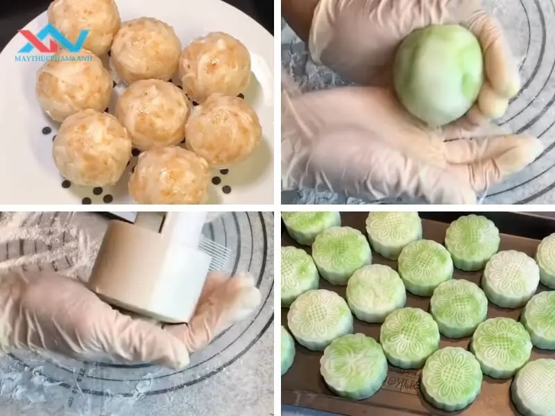 Có bọt khí trong quá trình đóng bánh
