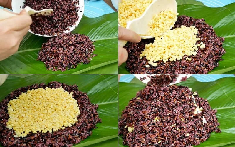 Cách làm bánh tét gạo lứt chi tiết