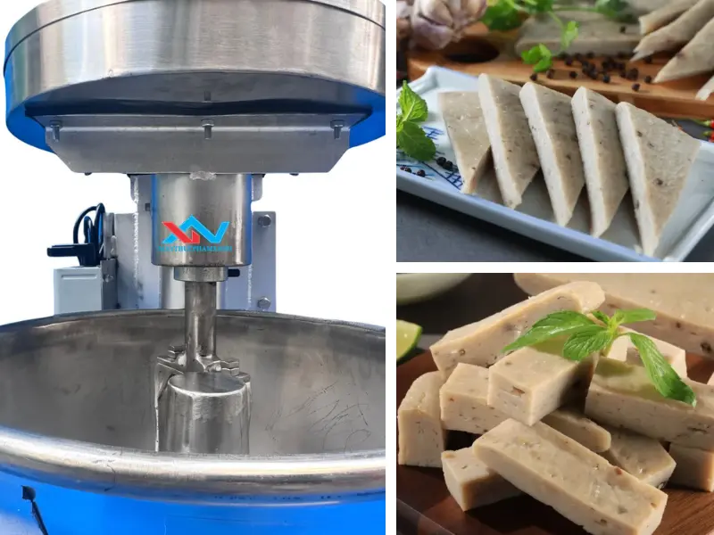 Máy quết chả cá công nghiệp 1 mô tơ