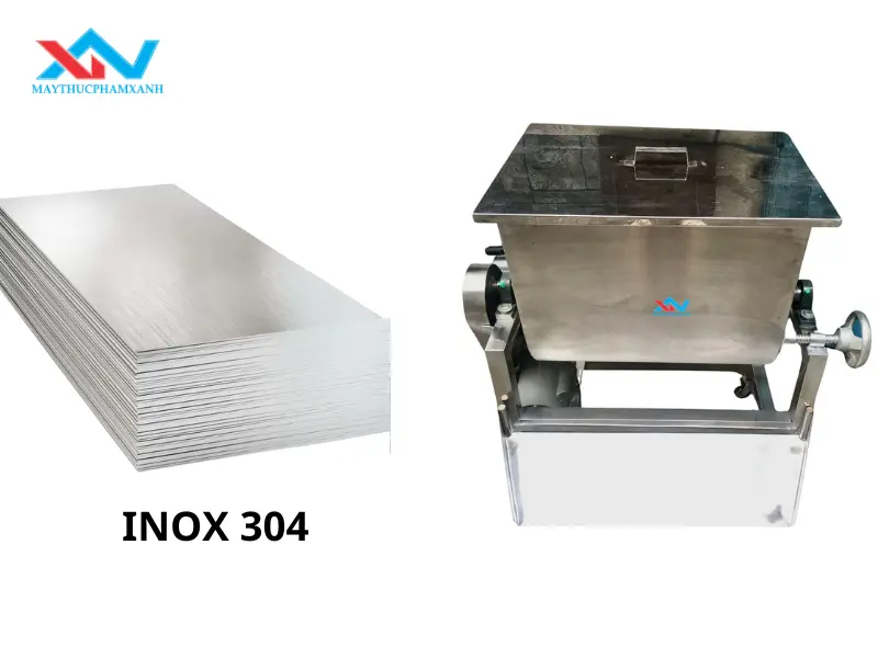 ưu điểm của inox 304 trong máy trộn thịt