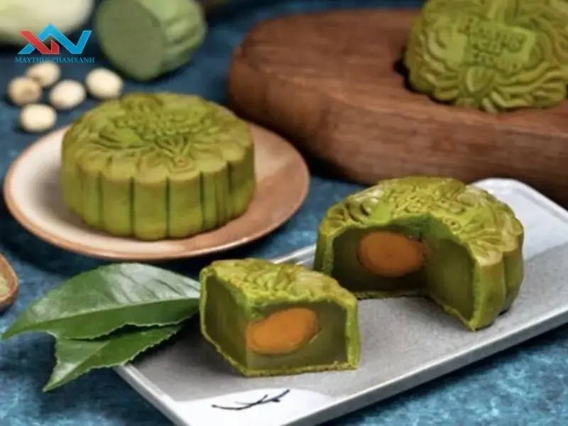 Bánh trung thu Keto nhân trà xanh thơm ngát