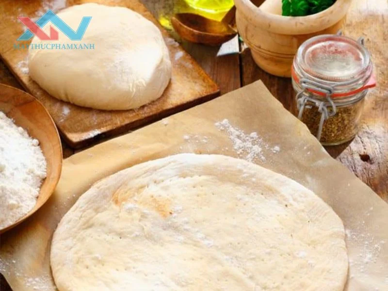làm đế pizza không cần bột nở
