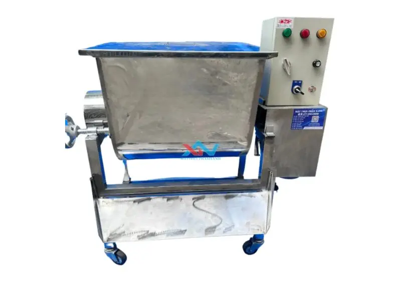 Máy trộn thịt nằm ngang có biến tần