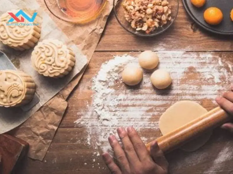 cách làm bánh trung thu không lò nướng