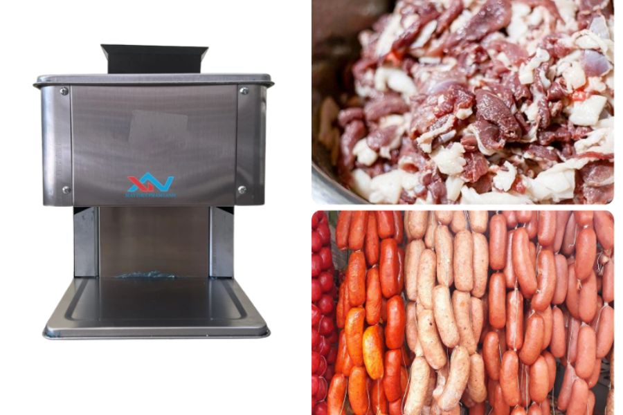 Máy Cắt Thịt Làm Lạp Xưởng Chuyên Nghiệp, Nhanh Chóng