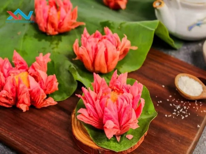 cách làm bánh trung thu hoa sen