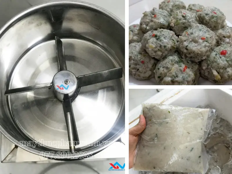 máy quết chả cá Cà Mau