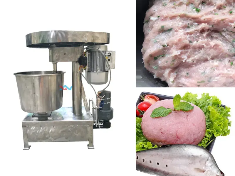 máy quết chả cá chợ Bình Điền