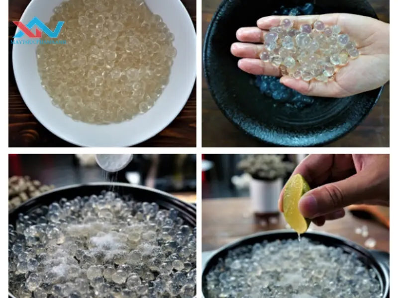 Nấu trân châu với đường