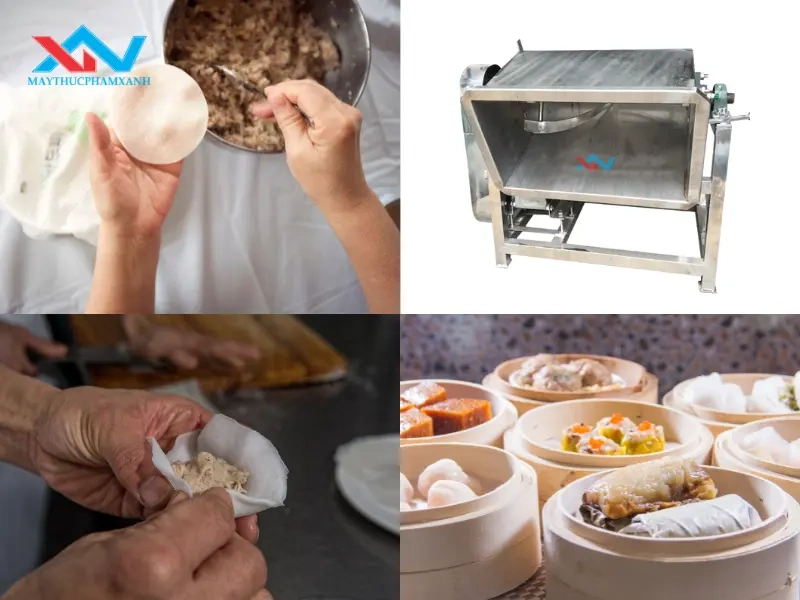 máy trộn nhân dimsum máy trộn nhân dimsum