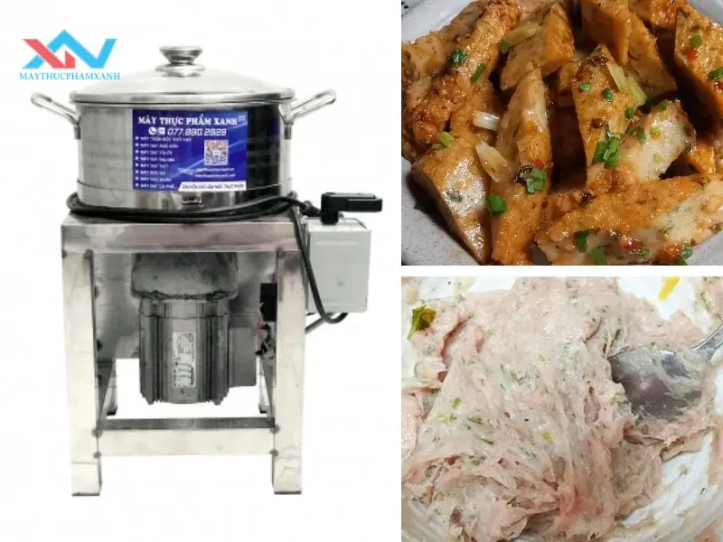 Máy quết chả cá thác lác mini 2kg