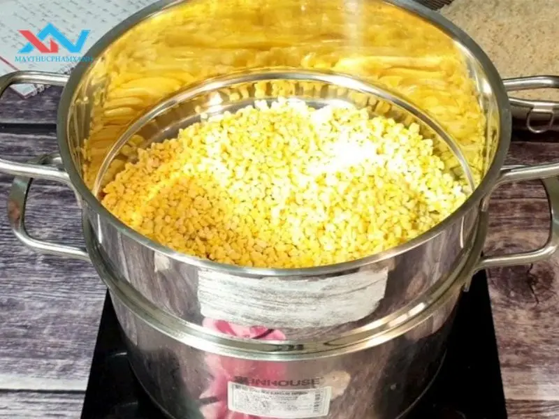 cách sên nhân đậu xanh bánh trung thu
