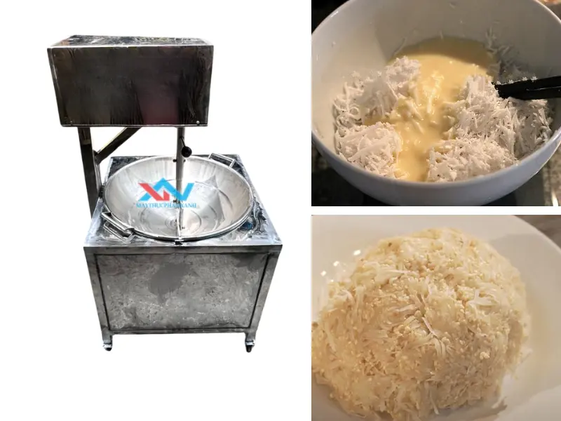cách sên nhân dừa bánh trung thu