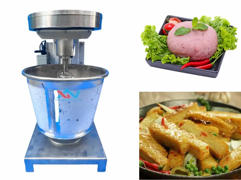 máy quết chả cá chợ đầu mối Thủ Đức