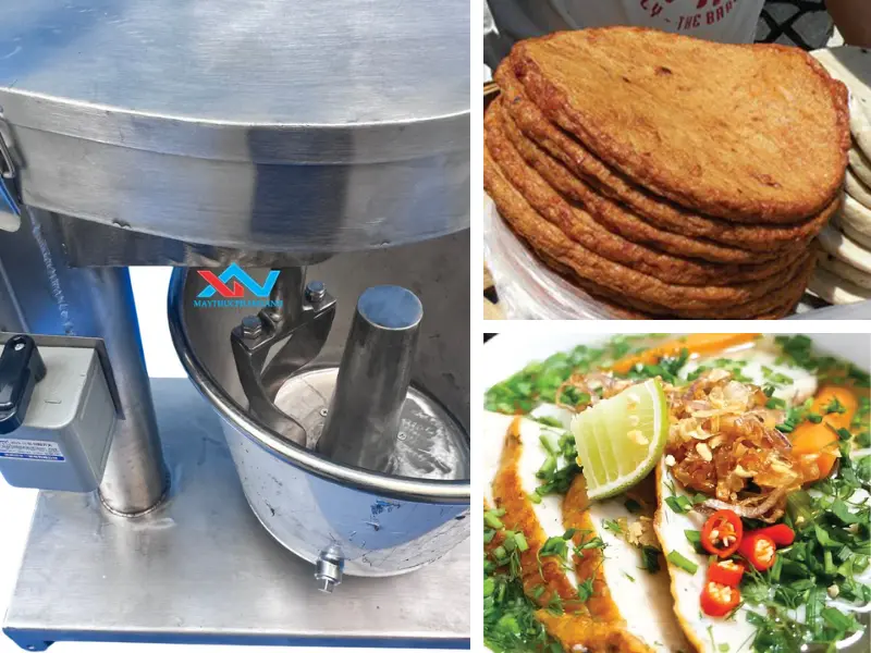 Máy quết chả cá công nghiệp 1 mô tơ