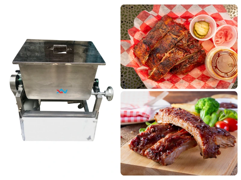 Kỹ thuật ướp sườn bằng máy trộn sườn công nghiệp