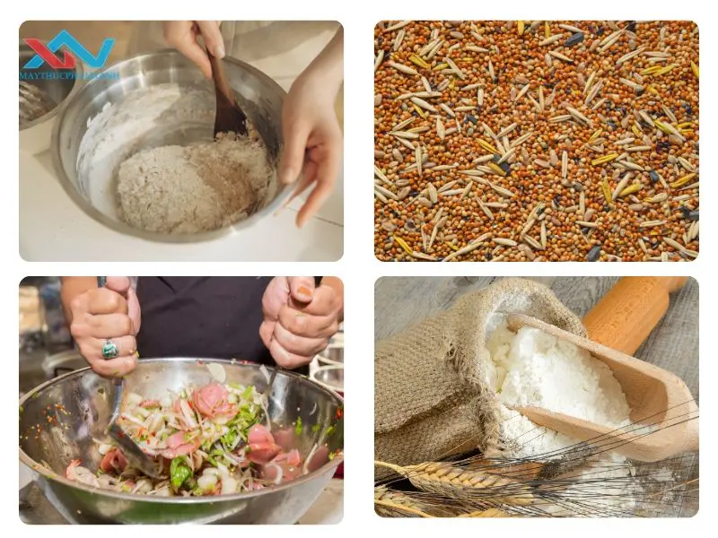máy trộn bột khô và máy trộn bột ướt