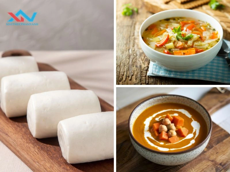 bánh bao chay ăn với gì