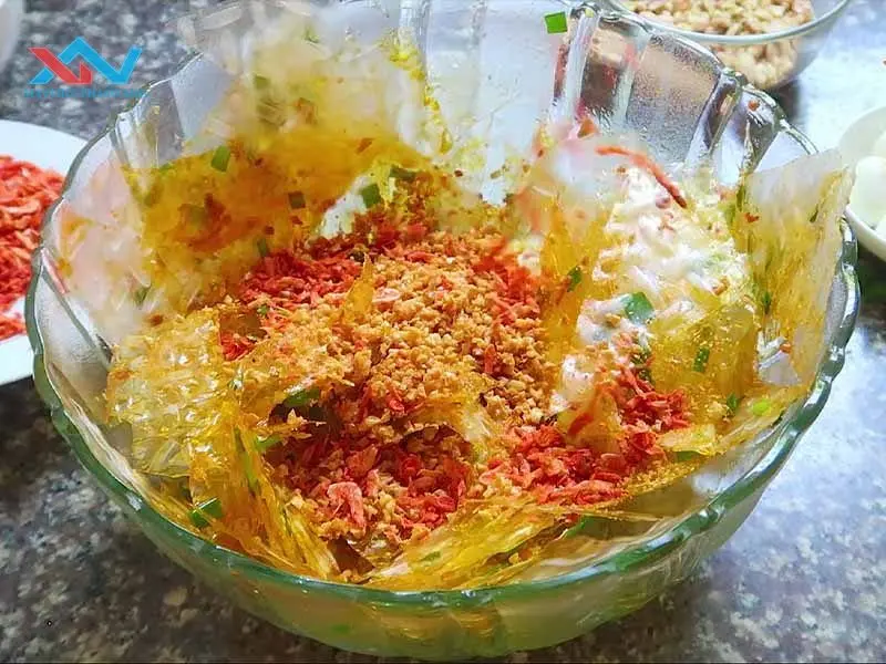 cách làm bánh tráng trộn ngon