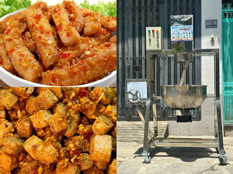 chảo xào sườn non chay